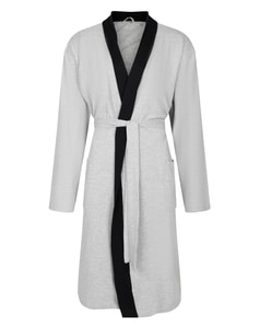 Bigdude Breathable Light Weight Bath Robe Grey Marl